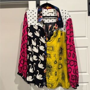 Anthropologie Multicolor Patterned Blouse